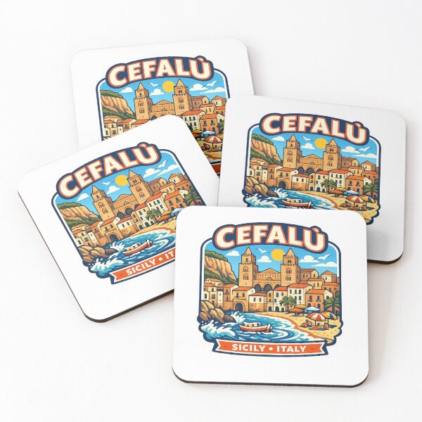 Item preview, Cefalu Sicily Coastal Sticker designed and sold by Imaginarium of Chaos falcon88 .