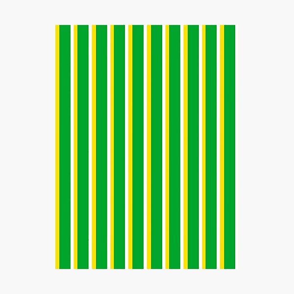 Item preview, Green with Yellow and White Stripes Pattern designed and sold by OneThreeSix.