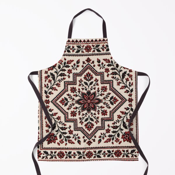 Item preview, Authentic Red and Black Tatreez Geometric Star Palestine Art designed and sold by BrainCurves.