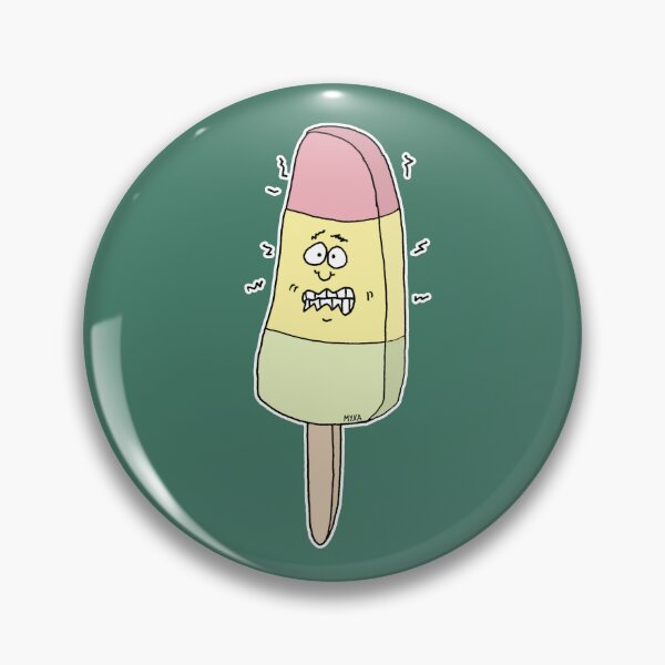 Item preview, Funny Shaking Ice Cream Popsicle Sticker | Cute Frozen Treat Humor designed and sold by MyxaART.