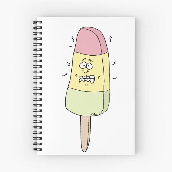 Item preview, Funny Shaking Ice Cream Popsicle Sticker | Cute Frozen Treat Humor designed and sold by MyxaART.