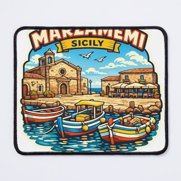 Item preview, Marzamemi Sicily Harbor Sticker designed and sold by Imaginarium of Chaos falcon88 .