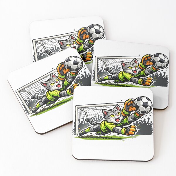 Item preview, 90 Minutes Soccer Cat Goalkeeper designed and sold by PatiImagination.