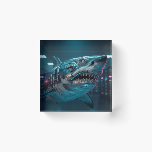 Item preview, Cyberpunk Neon Shark Mech Armor designed and sold by PowerArtUa.
