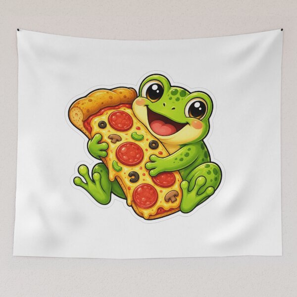 Item preview, Pizza Frog designed and sold by Wild Horizon Studio.