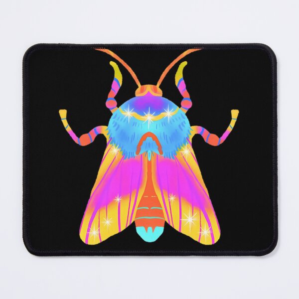 Item preview, Neon Moth | Vibrant Pop Insect Art designed and sold by Rawafi Art Studio.