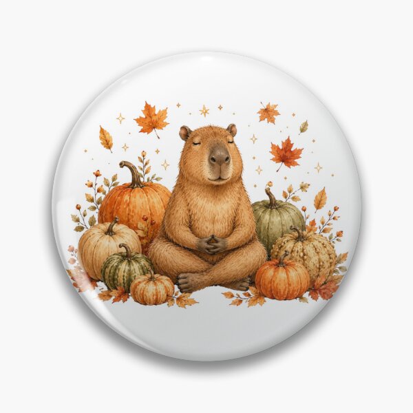 Item preview, Cute Capybara Pumpkin Patch Autumn Harvest Fall Vibes designed and sold by AQUILAKREO.