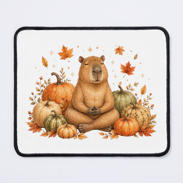 Item preview, Cute Capybara Pumpkin Patch Autumn Harvest Fall Vibes designed and sold by AQUILAKREO.