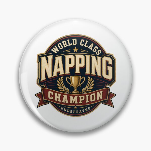 Item preview, World Class Napping Champion Undefeated Funny Lazy Shirt designed and sold by MehSupply.