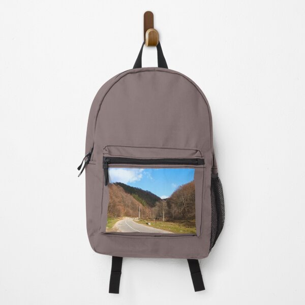 Item preview, Winding Road Through Forest Mountains – Scenic Nature from Romania designed and sold by MSMPrintDesign.
