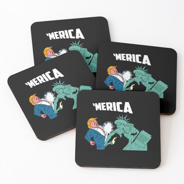 Item preview, ‘MERICA Anti Trump Lady Liberty Resistance designed and sold by Bored Imagination .