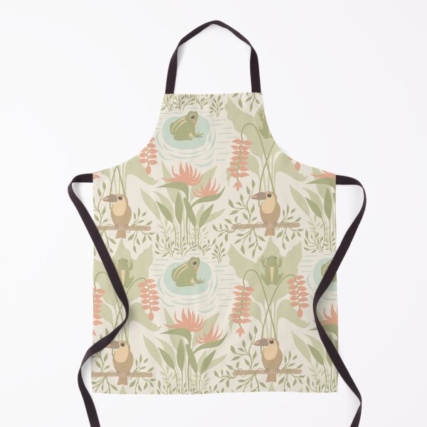 Item preview, Soft Pastel Jungle Frogs & Birds Pattern designed and sold by Kozee.