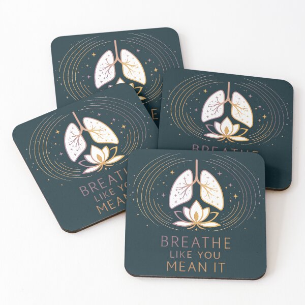 Item preview, Breathe Like You Mean It – Mindful Breathing Lotus Design designed and sold by warlistop.