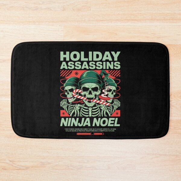 Item preview, Ninja Noel – Cyberpunk Holiday Horror Christmas Assassin Design designed and sold by Taans-Creation.