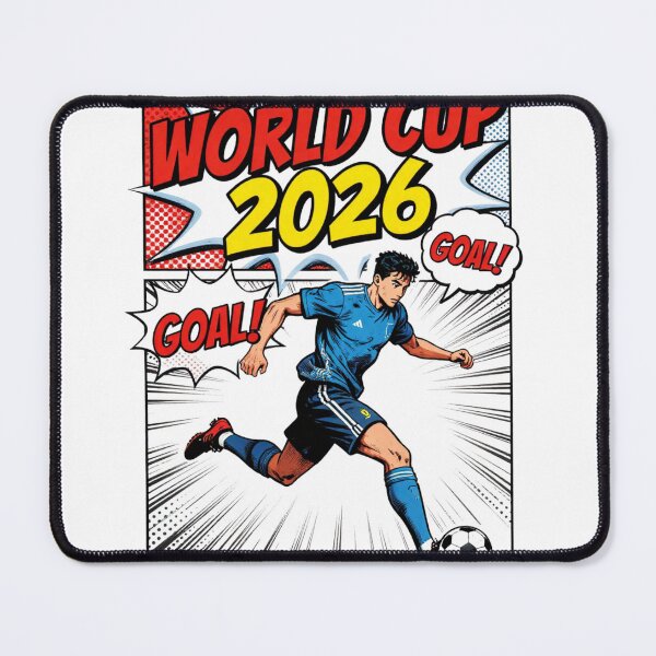 Item preview, Fifa World Cup 2026: USA Canada Mexico retro comic designed and sold by CREATIVO STUDIO.