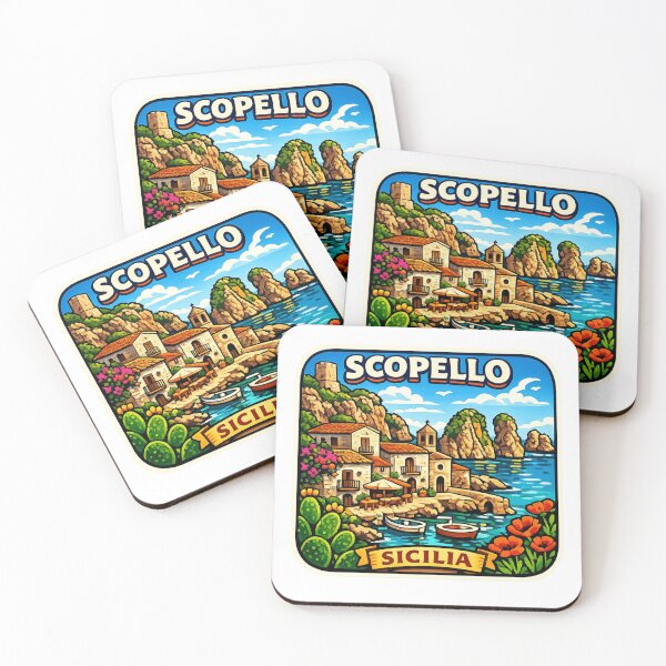 Item preview, Scopello Sicily Coastal Village Sticker designed and sold by Imaginarium of Chaos falcon88 .