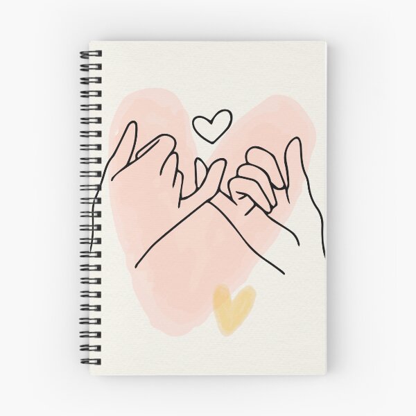 Item preview, Aesthetic Pinky Swear Line Art - Boho Couples Promise Hearts Poster designed and sold by Mora  Lisa.