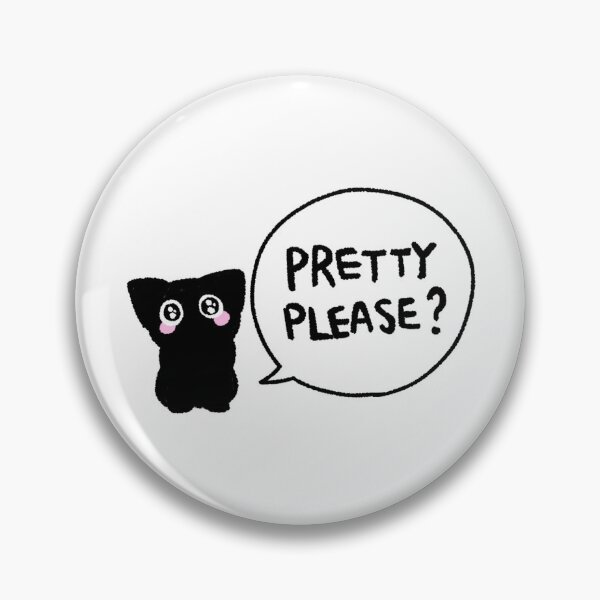 Item preview, Pretty Please Cat Sticker | Cute Begging Black Cat Illustration | Funny Cat Expression Art designed and sold by lazydayz16.