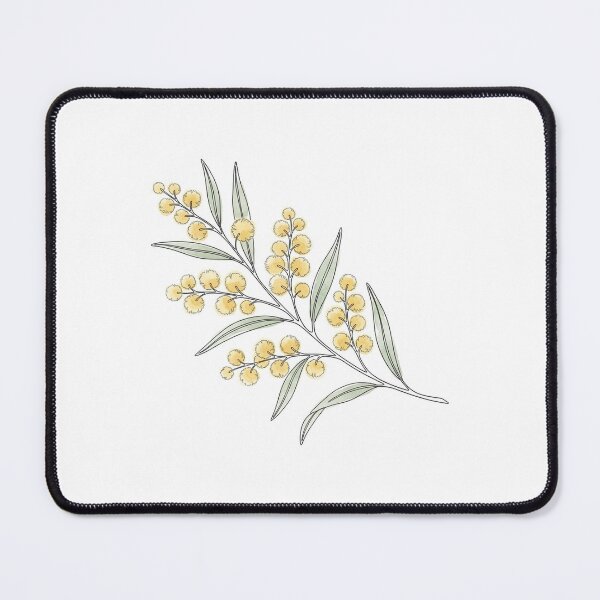 Item preview, Minimalist Yellow Wattle Botanical Line Art designed and sold by DuckOddity.
