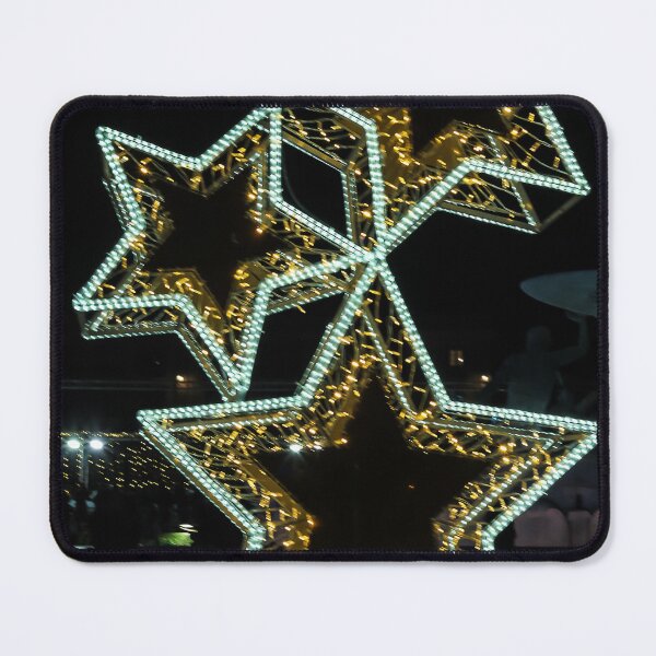 Item preview, Festive Illuminated Star Decoration With Warm LED Lights at Night Holiday Display Scene designed and sold by Nmallia.