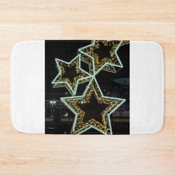 Item preview, Festive Illuminated Star Decoration With Warm LED Lights at Night Holiday Display Scene designed and sold by Nmallia.