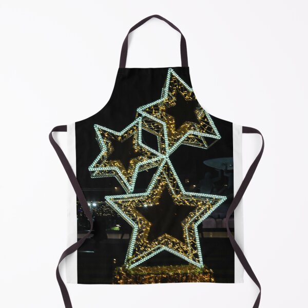 Item preview, Festive Illuminated Star Decoration With Warm LED Lights at Night Holiday Display Scene designed and sold by Nmallia.
