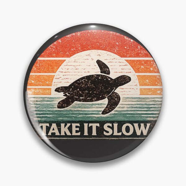 Item preview, Take It Slow Vintage Sea Turtle Coastal Design designed and sold by JustResultsCo.