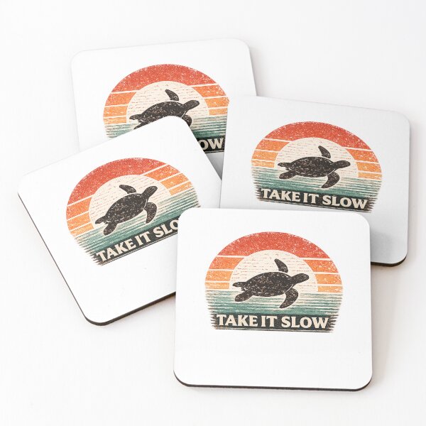 Item preview, Take It Slow Vintage Sea Turtle Coastal Design designed and sold by Golden Era Studio.