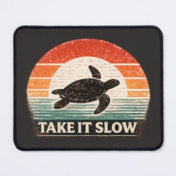 Item preview, Take It Slow Vintage Sea Turtle Coastal Design designed and sold by JustResultsCo.