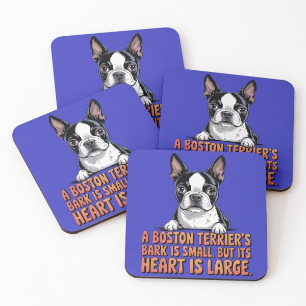 Item preview, Boston Terrier Dog Pet Owner Design A Boston Terrier’s Bark Is Small, But Its Heart Is Large. designed and sold by fantasticdesign.
