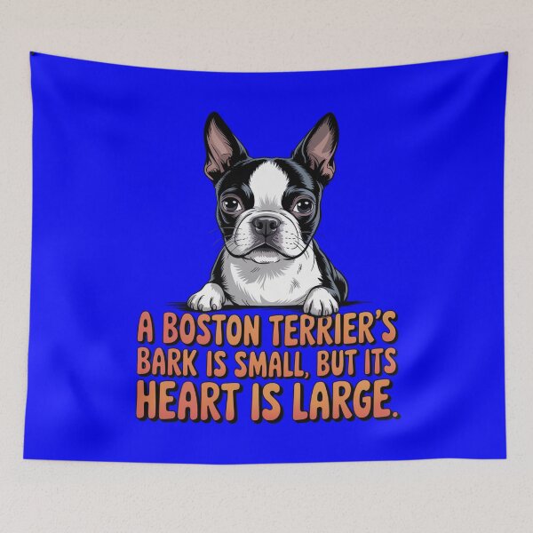 Item preview, Boston Terrier Dog Pet Owner Design A Boston Terrier’s Bark Is Small, But Its Heart Is Large. designed and sold by fantasticdesign.