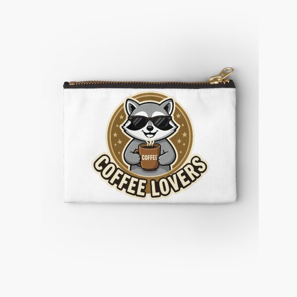 Item preview, Coffee Lovers Cool Raccoon Vector designed and sold by FlatInkStudio.