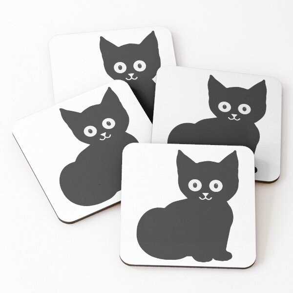 Item preview, Minimalist Black Kitten designed and sold by DJAMALK.