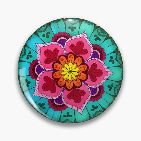 Item preview, Colorful Floral Mandala designed and sold by HealingArtByLna.