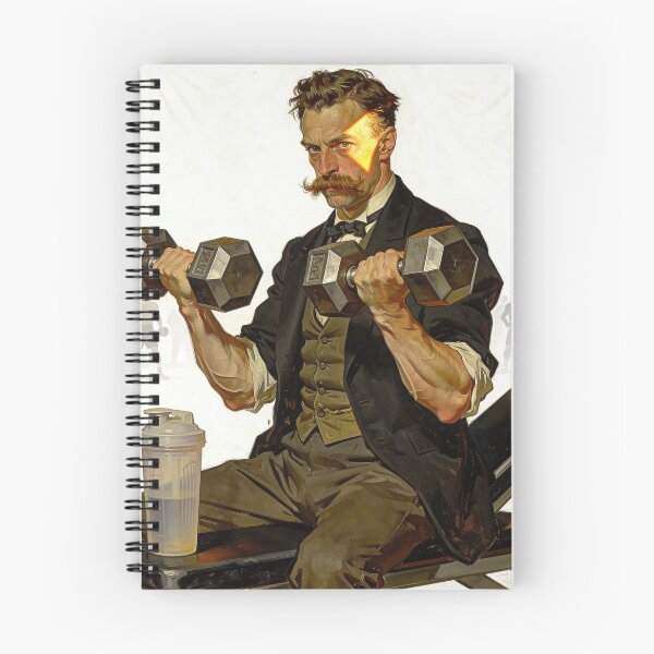 Item preview, Nietzsche Gym God Is Dead But Gains Are Eternal - Funny Philosophy designed and sold by HistoricHumor.