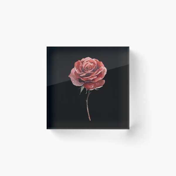 Item preview, Red rose watercolor designed and sold by uunaa.