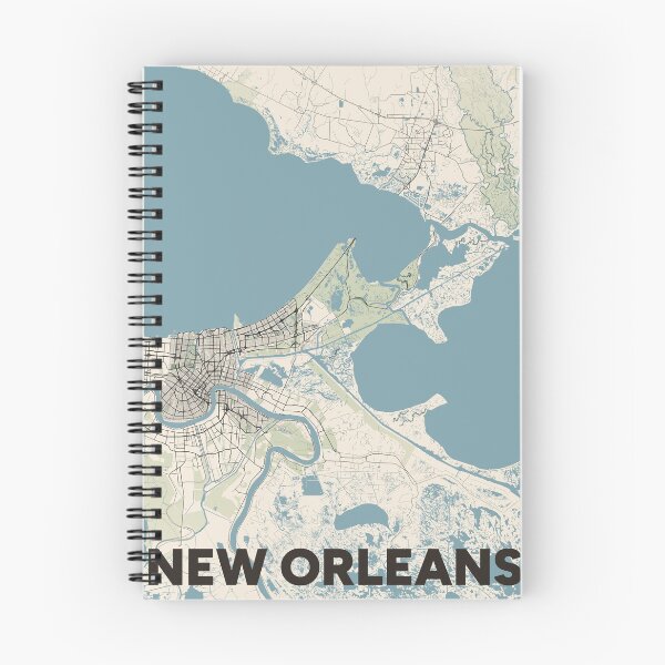Item preview, New Orleans Map designed and sold by MapsNerd.