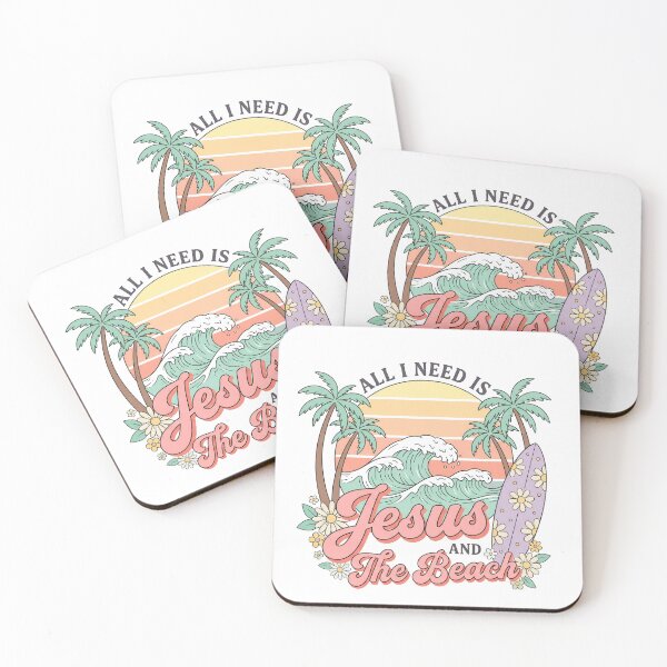 Item preview, All I need is Jesus and the beach designed and sold by Tiny-Love ⭐⭐⭐⭐⭐.