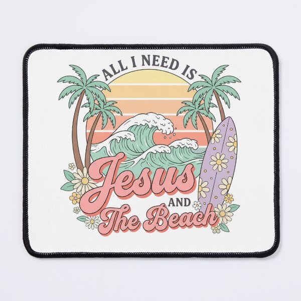 Item preview, All I need is Jesus and the beach designed and sold by Tiny-Love ⭐⭐⭐⭐⭐.