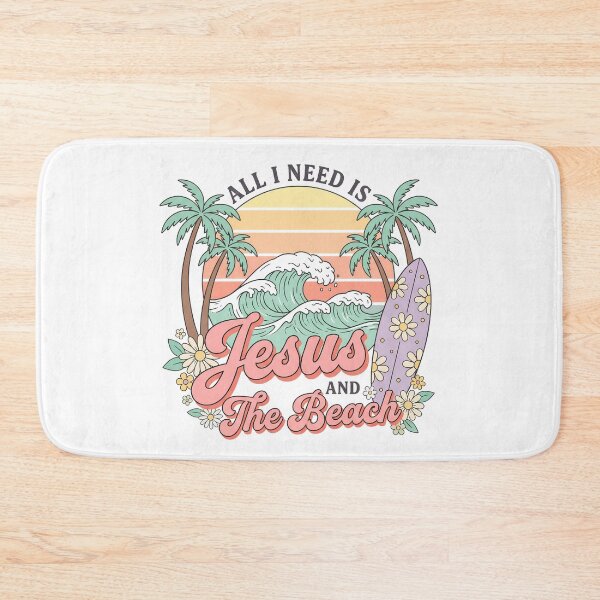 Item preview, All I need is Jesus and the beach designed and sold by Tiny-Love ⭐⭐⭐⭐⭐.