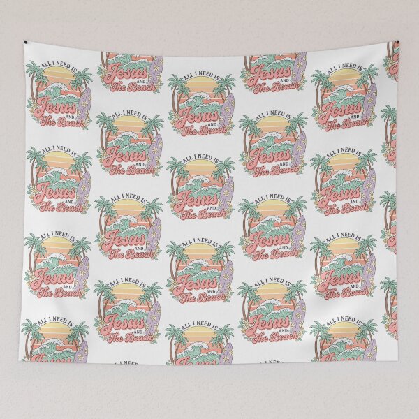 Item preview, All I need is Jesus and the beach designed and sold by Tiny-Love ⭐⭐⭐⭐⭐.