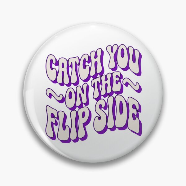 Item preview, Catch You On The Flip Side Retro 70s Wavy Drop Shadow Typography designed and sold by Ortsas.