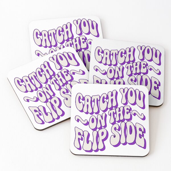 Item preview, Catch You On The Flip Side Retro 70s Wavy Drop Shadow Typography designed and sold by Ortsas.