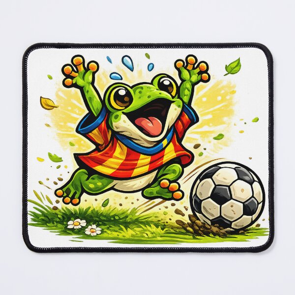 Item preview, Gol Frog Summer Soccer Vibes designed and sold by PatiImagination.