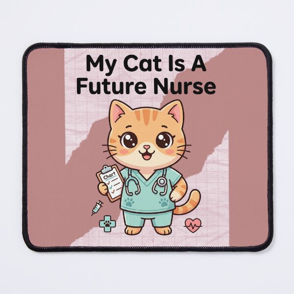 Item preview, My Cat Is A Future Nurse Cute Cat Lover Nursing Student Gift Funny Inspirational Quote Future RN Veterinary Humor Design designed and sold by Im-Ara.