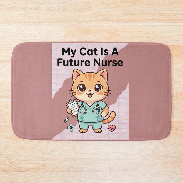 Item preview, My Cat Is A Future Nurse Cute Cat Lover Nursing Student Gift Funny Inspirational Quote Future RN Veterinary Humor Design designed and sold by Im-Ara.