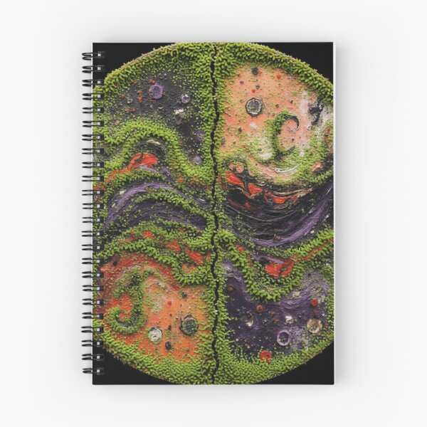 Item preview, cosmic waves round moss algae colorful geometric abstract designed and sold by SmashingDeals.