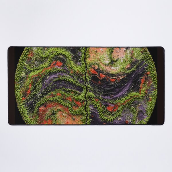 Item preview, cosmic waves round moss algae colorful geometric abstract designed and sold by SmashingDeals.