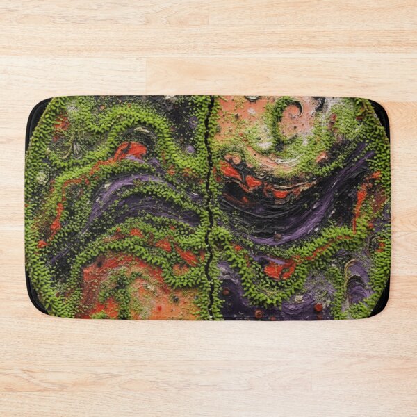 Item preview, cosmic waves round moss algae colorful geometric abstract designed and sold by SmashingDeals.