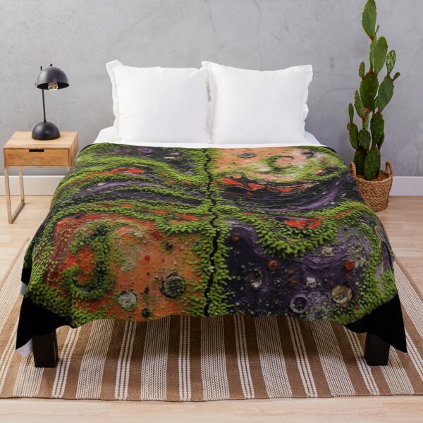 Item preview, cosmic waves round moss algae colorful geometric abstract designed and sold by SmashingDeals.